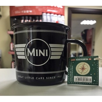 Эмалевая чашка Nostalgic-Art "Mini - Logo black" (43217)
